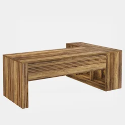 Tribesigns Desks*72" L - Shaped Desk, Executive Desk Office Computer Desk with Cabinet
