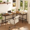 Tribesigns Desks*67" L - Shaped Desk, Industrial Reversible Computer Corner Desk