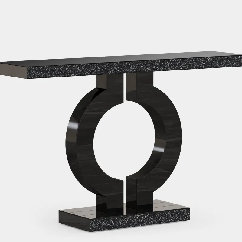 Tribesigns Console Tables|Console Tables*43" Mirrored Console Table, Modern Silver Sofa Table with O - Shaped Base