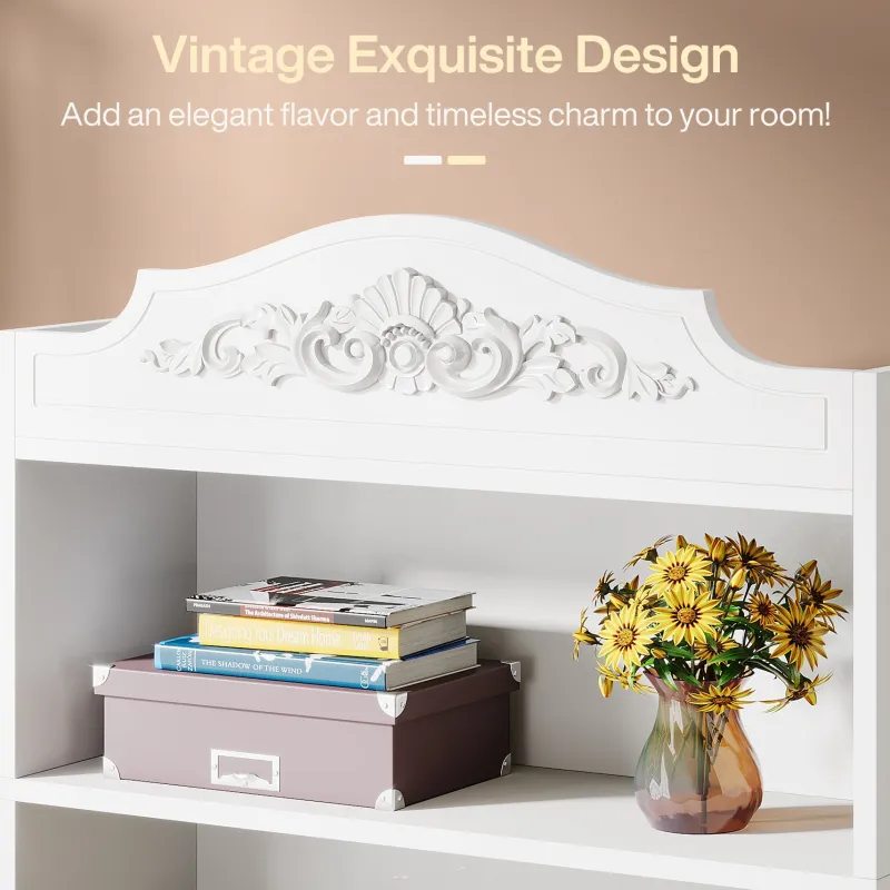 Tribesigns Bookcases & Bookshelves|Bookcases & Bookshelves*72" Modern Bookshelf, Freestanding Etagere Bookcase with Storage Shelves