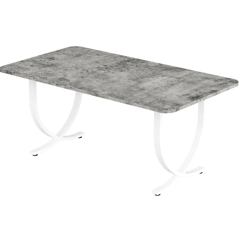Tribesigns Dining Tables*63" Modern Dining Table Kitchen Table with Faux Marble Table Top