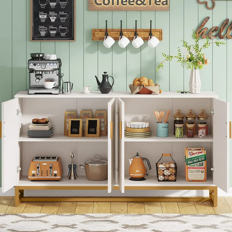 Tribesigns Sideboards & Buffets|Sideboards & Buffets*59" Modern Sideboard Buffet Kitchen Storage Cabinet with Doors
