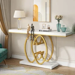 Tribesigns Tv Stands*55" Narrow Console Table, Modern Sofa Accent Table for Hallway