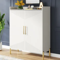 Tribesigns Shoe Racks & Cabinets|Shoe Racks & Cabinets*30 Pairs Shoe Cabinet, 6-Tier Modern Shoes Rack Organizer with Doors