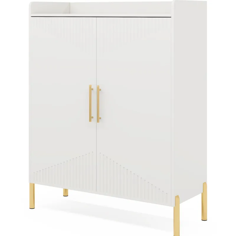 Tribesigns Shoe Racks & Cabinets|Shoe Racks & Cabinets*30 Pairs Shoe Cabinet, 6-Tier Modern Shoes Rack Organizer with Doors