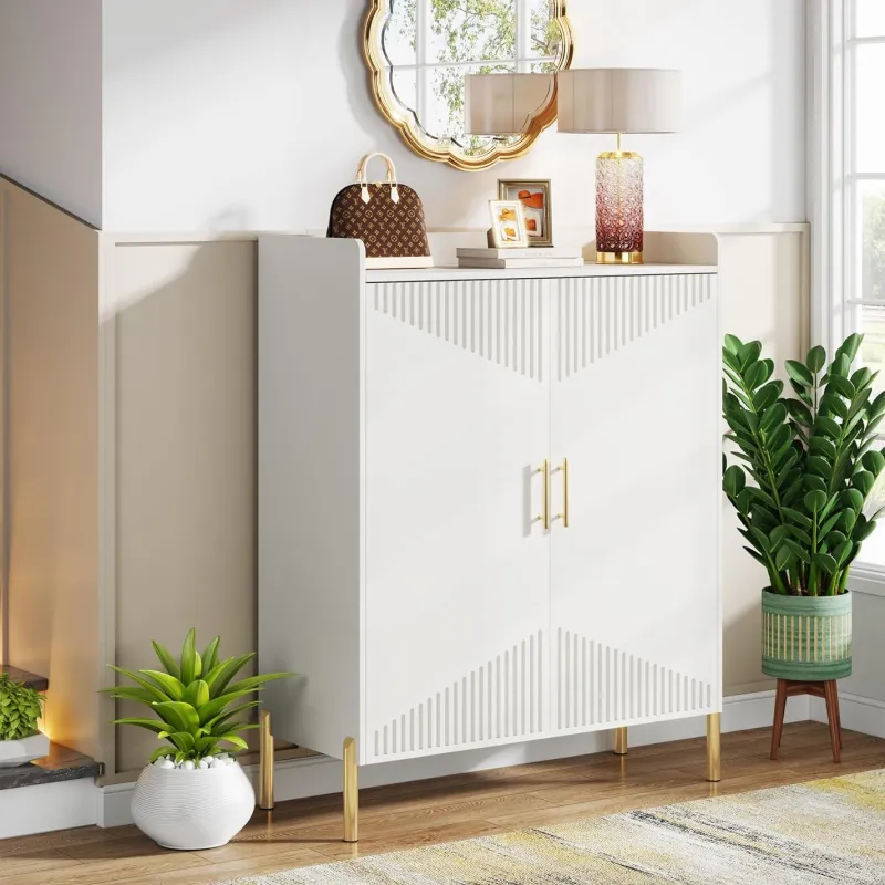 Tribesigns Shoe Racks & Cabinets|Shoe Racks & Cabinets*30 Pairs Shoe Cabinet, 6-Tier Modern Shoes Rack Organizer with Doors