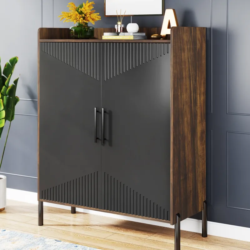 Tribesigns Shoe Racks & Cabinets|Shoe Racks & Cabinets*30 Pairs Shoe Cabinet, 6-Tier Modern Shoes Rack Organizer with Doors