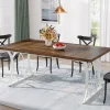 Tribesigns Dining Tables*63" Rectangular Dining Table with Wooden Tabletop for 6 People