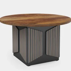 Tribesigns Dining Tables*47" Round Dining Table, Farmhouse Kitchen Table for 4-6 People