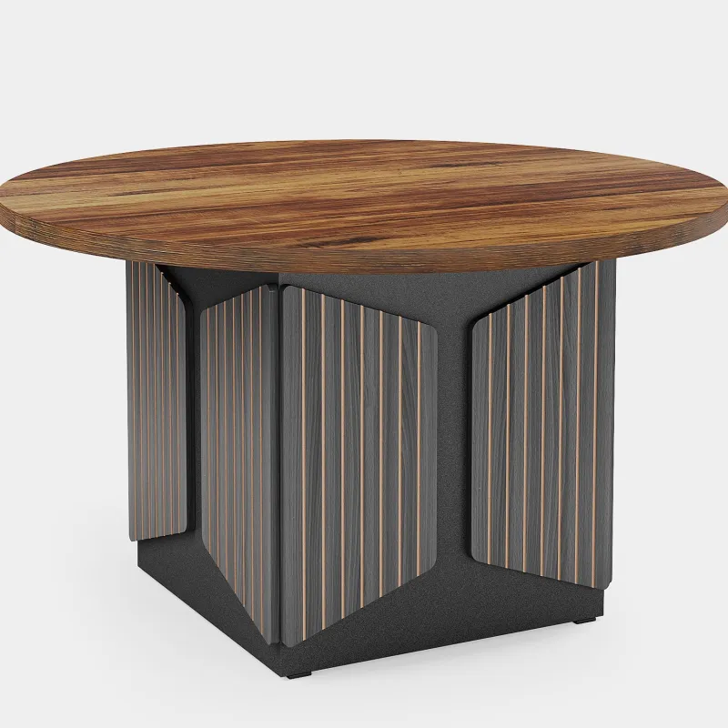 Tribesigns Dining Tables*47" Round Dining Table, Farmhouse Kitchen Table for 4-6 People