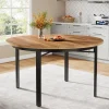 Tribesigns Dining Tables*46" Round Dining Table, Farmhouse Kitchen Table Dinner Table for 4 - 6 People