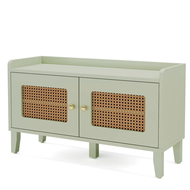 Tribesigns Shoe Racks & Cabinets|Shoe Racks & Cabinets*39" Shoe Bench, Wood 2 - Tier Shoe Rack Bench Entryway Bench