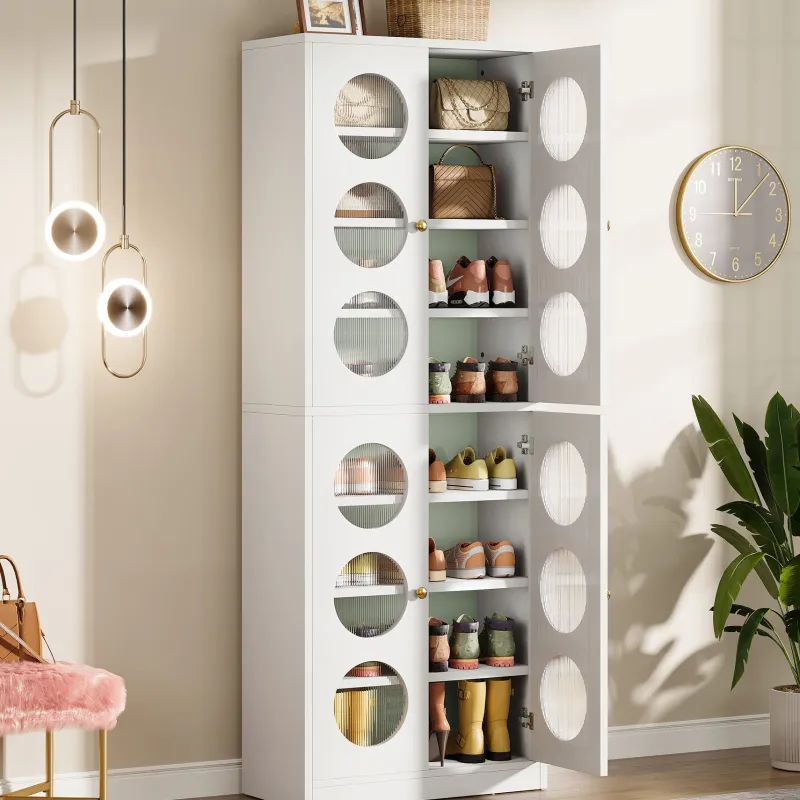 Tribesigns Shoe Racks & Cabinets|Shoe Racks & Cabinets*70.8" Shoe Cabinet, 8 - tier Shoe Organizer with Doors