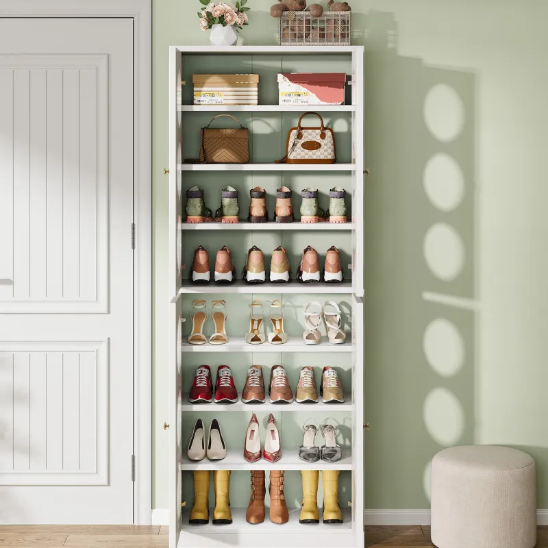 Tribesigns Shoe Racks & Cabinets|Shoe Racks & Cabinets*70.8" Shoe Cabinet, 8 - tier Shoe Organizer with Doors