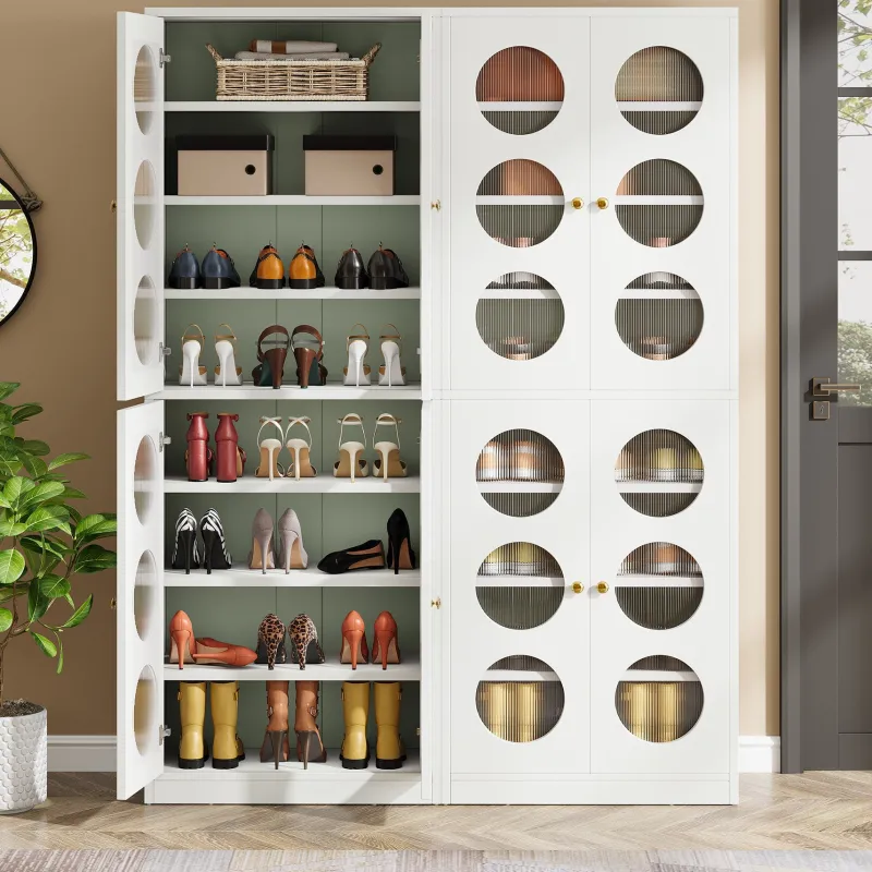 Tribesigns Shoe Racks & Cabinets|Shoe Racks & Cabinets*70.8" Shoe Cabinet, 8 - tier Shoe Organizer with Doors