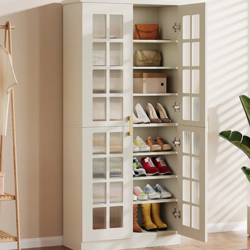 Tribesigns Shoe Racks & Cabinets|Shoe Racks & Cabinets*71" Shoe Cabinet, 8 - tier Shoe Storage Racks With Adjustable Shelves