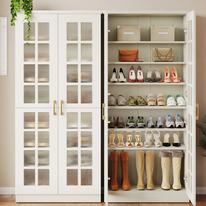 Tribesigns Shoe Racks & Cabinets|Shoe Racks & Cabinets*71" Shoe Cabinet, 8 - tier Shoe Storage Racks With Adjustable Shelves