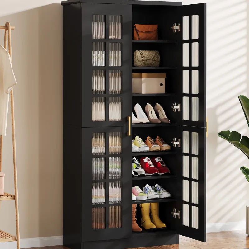 Tribesigns Shoe Racks & Cabinets|Shoe Racks & Cabinets*71" Shoe Cabinet, 8 - tier Shoe Storage Racks With Adjustable Shelves