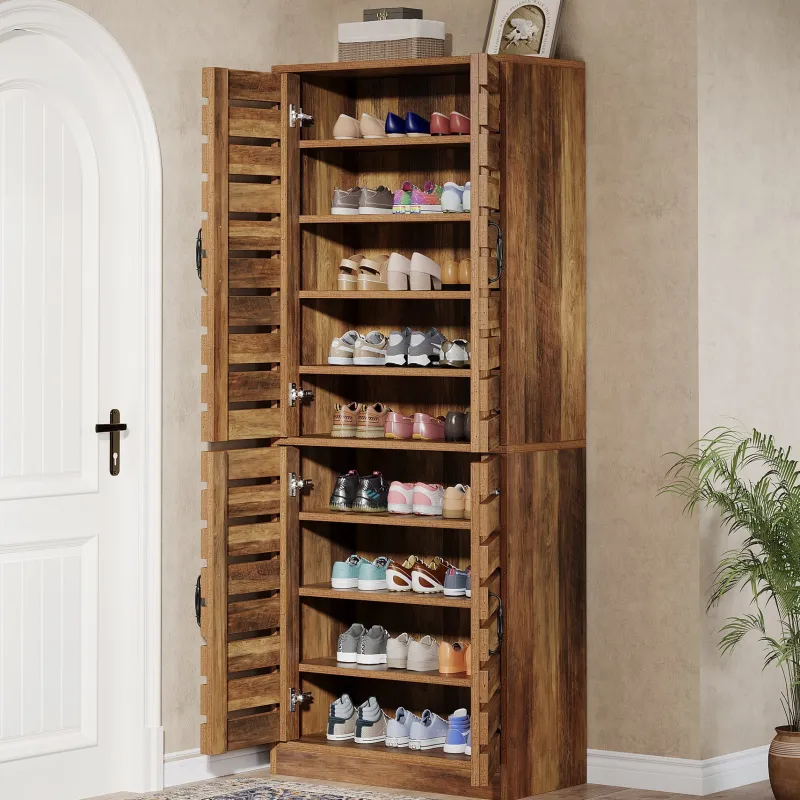 Tribesigns Shoe Racks & Cabinets|Shoe Racks & Cabinets*70.8" Shoe Cabinet, 9 - Tier Vertical Shoe Rack with Shutter Doors
