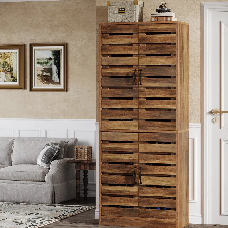 Tribesigns Shoe Racks & Cabinets|Shoe Racks & Cabinets*70.8" Shoe Cabinet, 9 - Tier Vertical Shoe Rack with Shutter Doors