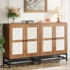 Tribesigns Sideboards & Buffets|Sideboards & Buffets*59" Sideboard Buffet Cabinet with Storage Shelves and Carved Design Doors