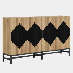 Tribesigns Sideboards & Buffets|Sideboards & Buffets*63" Sideboard Buffet, Farmhouse Sideboard Credenza Storage Cabinet with Doors