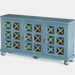 Tribesigns Sideboards & Buffets|Sideboards & Buffets*55" Sideboard Buffet, Farmhouse 3 - Doors Buffet Cabinet Credenza