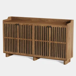 Tribesigns Sideboards & Buffets|Sideboards & Buffets*55" Sideboard Buffet, Farmhouse Storage Cabinet Credenzas with Adjustable Shelves