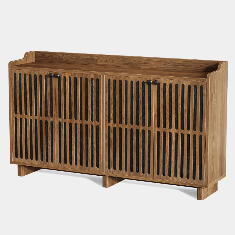 Tribesigns Sideboards & Buffets|Sideboards & Buffets*55" Sideboard Buffet, Farmhouse Storage Cabinet Credenzas with Adjustable Shelves
