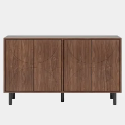 Tribesigns Sideboards & Buffets|Sideboards & Buffets*55.1" Sideboard Buffet, Kitchen Sideboard Storage Cabinet with 4 Doors