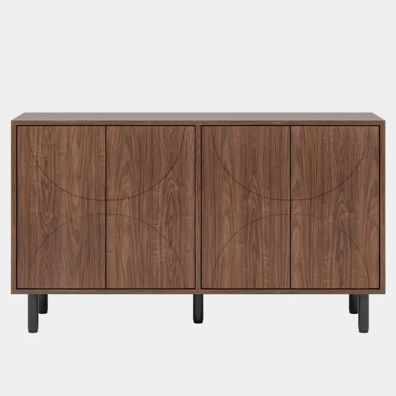 Tribesigns Sideboards & Buffets|Sideboards & Buffets*55.1" Sideboard Buffet, Kitchen Sideboard Storage Cabinet with 4 Doors