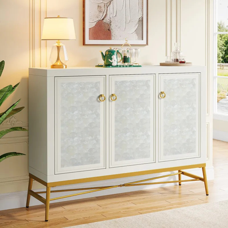 Tribesigns Sideboards & Buffets|Sideboards & Buffets*45" Sideboard Buffet, Kitchen Storage Cabinet with Adjustable Shelves