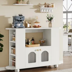 Tribesigns Sideboards & Buffets|Sideboards & Buffets*47" Sideboard Buffet, Kitchen Coffee Bar Storage Cabinet