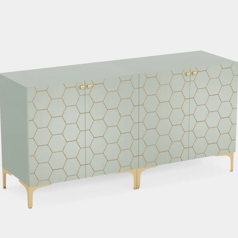 Tribesigns Sideboards & Buffets|Sideboards & Buffets*31.5" Sideboard Buffet Set of 2, Modern Storage Cabinet with Doors