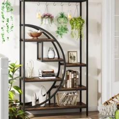 Tribesigns Plant Stands|Plant Stands*70.9" Tall Plant Stand, 7 Tier Flower Pots Display Rack with 6 Hooks