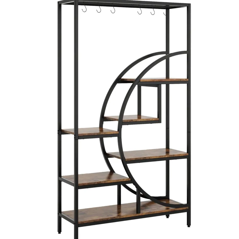 Tribesigns Plant Stands|Plant Stands*70.9" Tall Plant Stand, 7 Tier Flower Pots Display Rack with 6 Hooks