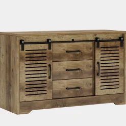 Tribesigns Tv Stands*47" TV Stand, Farmhouse Media Console With Storage Drawers