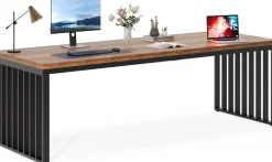 Tribesigns Desks*78.74" Two Person Desk, Long Executive Desk Double Computer Desk