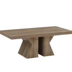 Tribesigns Coffee Tables*47" Wood Coffee Table, Rectangular Center Table Snack Table