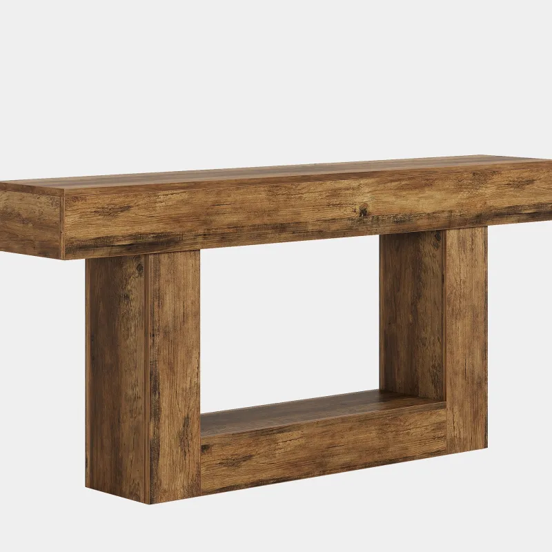 Tribesigns Console Tables|Console Tables*63" Wood Console Table, Farmhouse 2 - Tier Sofa Table Entryway Table
