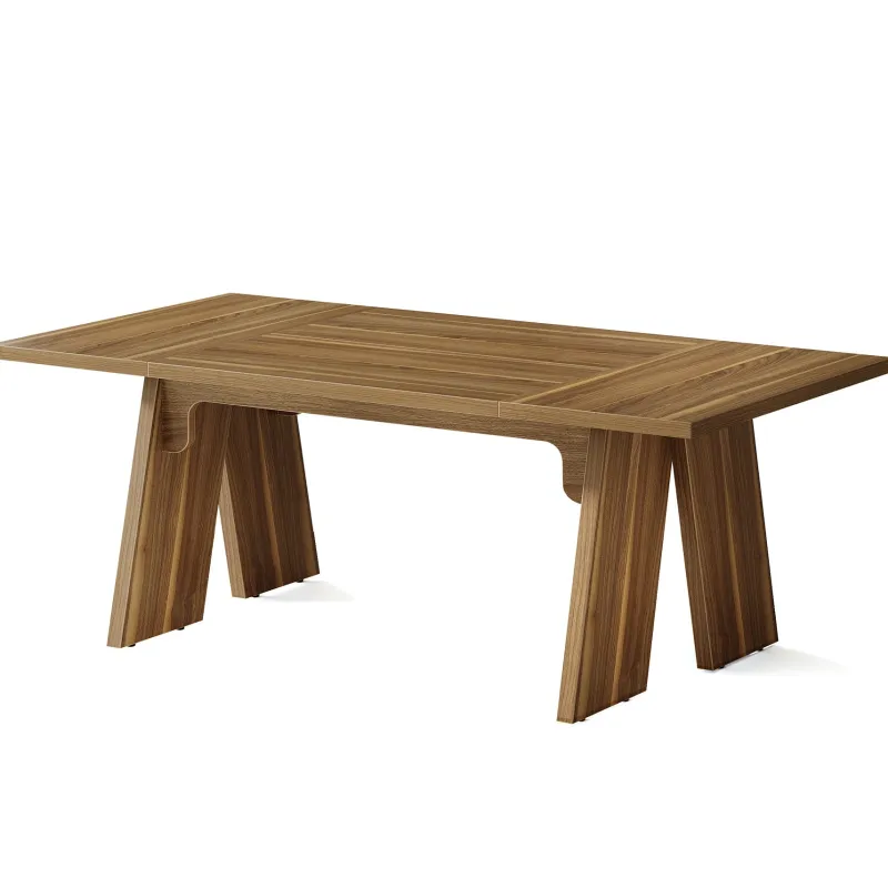 Tribesigns Dining Tables*71" Wood Dining Table, Farmhouse Kitchen Table for 6 People