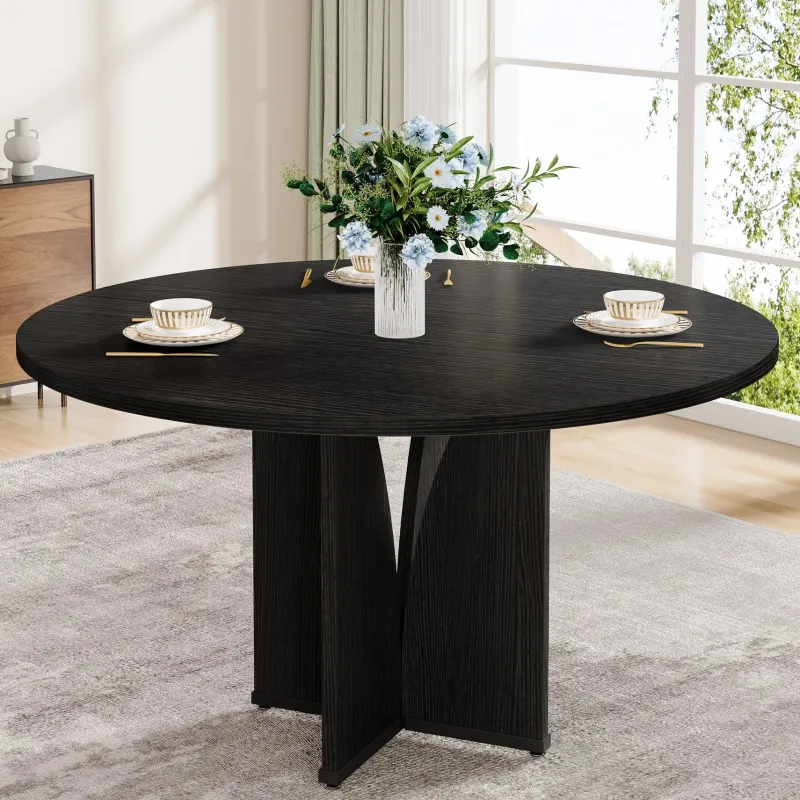 Tribesigns Dining Tables*39" Wood Dining Table, Farmhouse Kitchen Table for 4 People