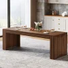 Tribesigns Dining Tables*78.7" Wood Dining Table, Farmhouse Kitchen Dinner Table for 6 - 8
