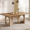 Tribesigns Dining Tables*63" Wood Dining Table, Farmhouse Kitchen Table for 4 - 6 People