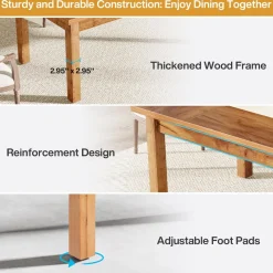 Tribesigns Dining Tables*70.9