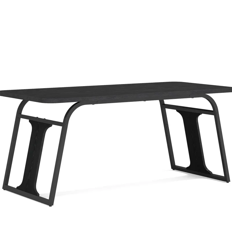 Tribesigns Dining Tables*63" Wood Dining Table, Rectangle Kitchen Table for 4 - 6