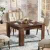 Tribesigns Dining Tables*43" Wood Dining Table, Small Square Kitchen Table for 4