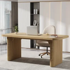 Tribesigns Desks*62.2" Wood Executive Desk Simple Rectangular Computer Desk Writing Table