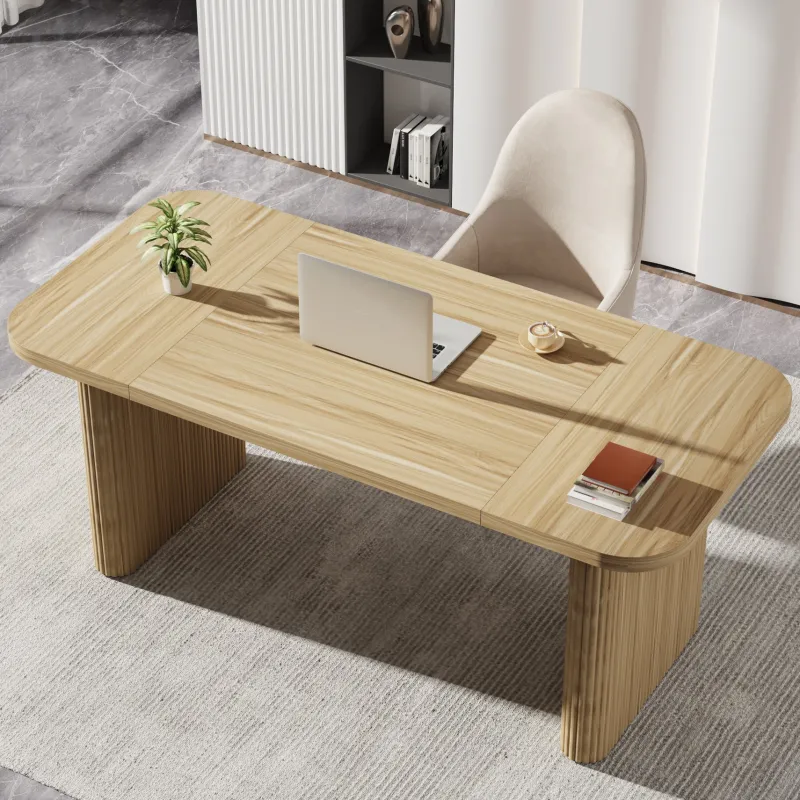 Tribesigns Desks*62.2" Wood Executive Desk Simple Rectangular Computer Desk Writing Table
