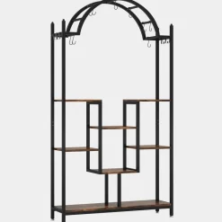 Tribesigns Plant Stands|Plant Stands*Arched Plant Stand, 74.8" Flower Stands with Hanging Hooks